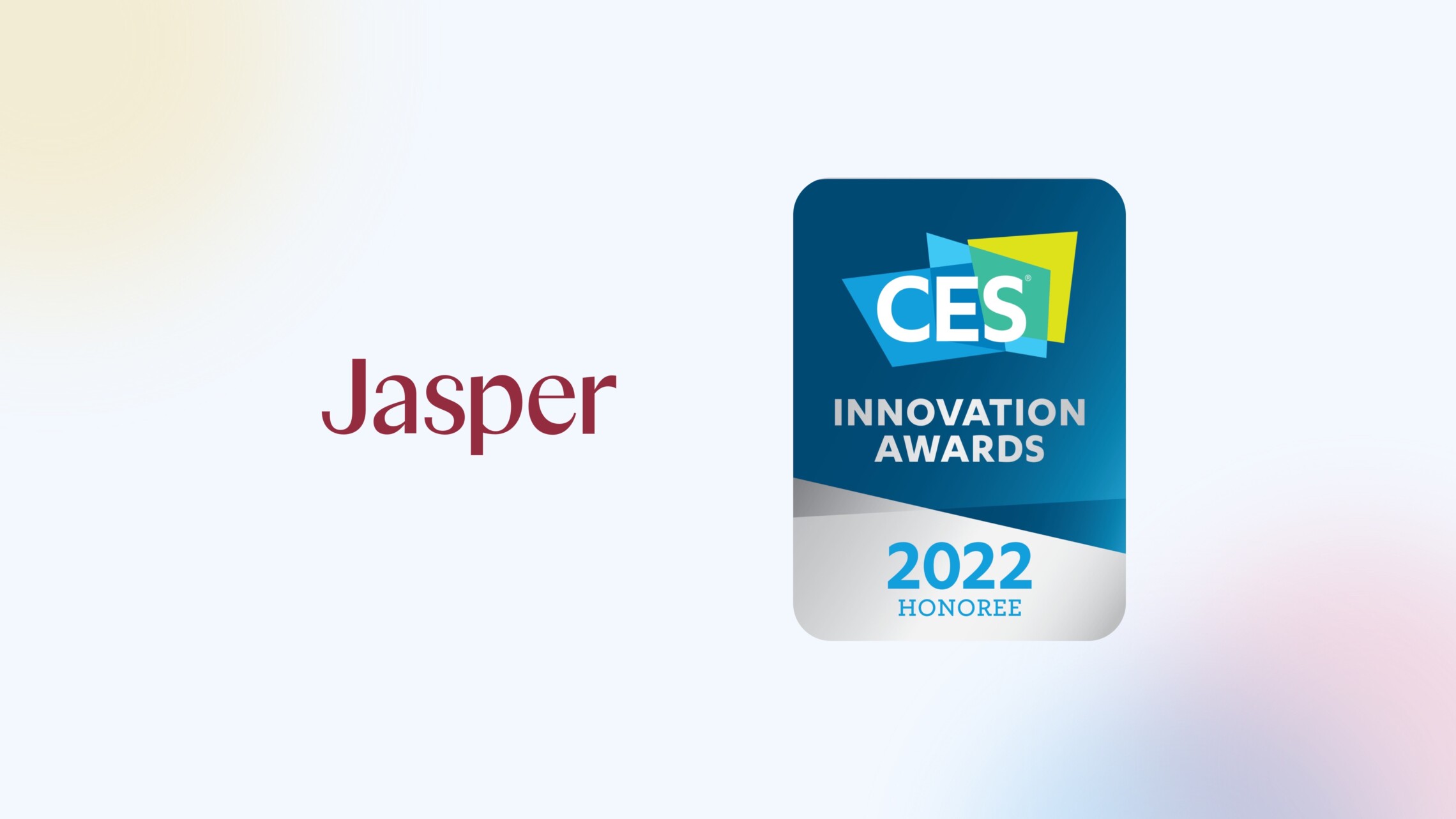 Jasper logo and CES Innovations Awards 2022 Honoree